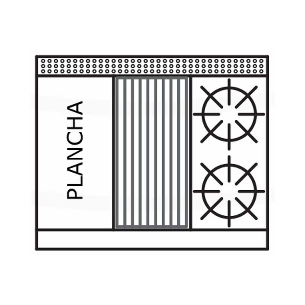 International EM3/3Q Estufa Triple 3 Quemadores Gas LP - Estufas Maestras - International - KitchenMax Store