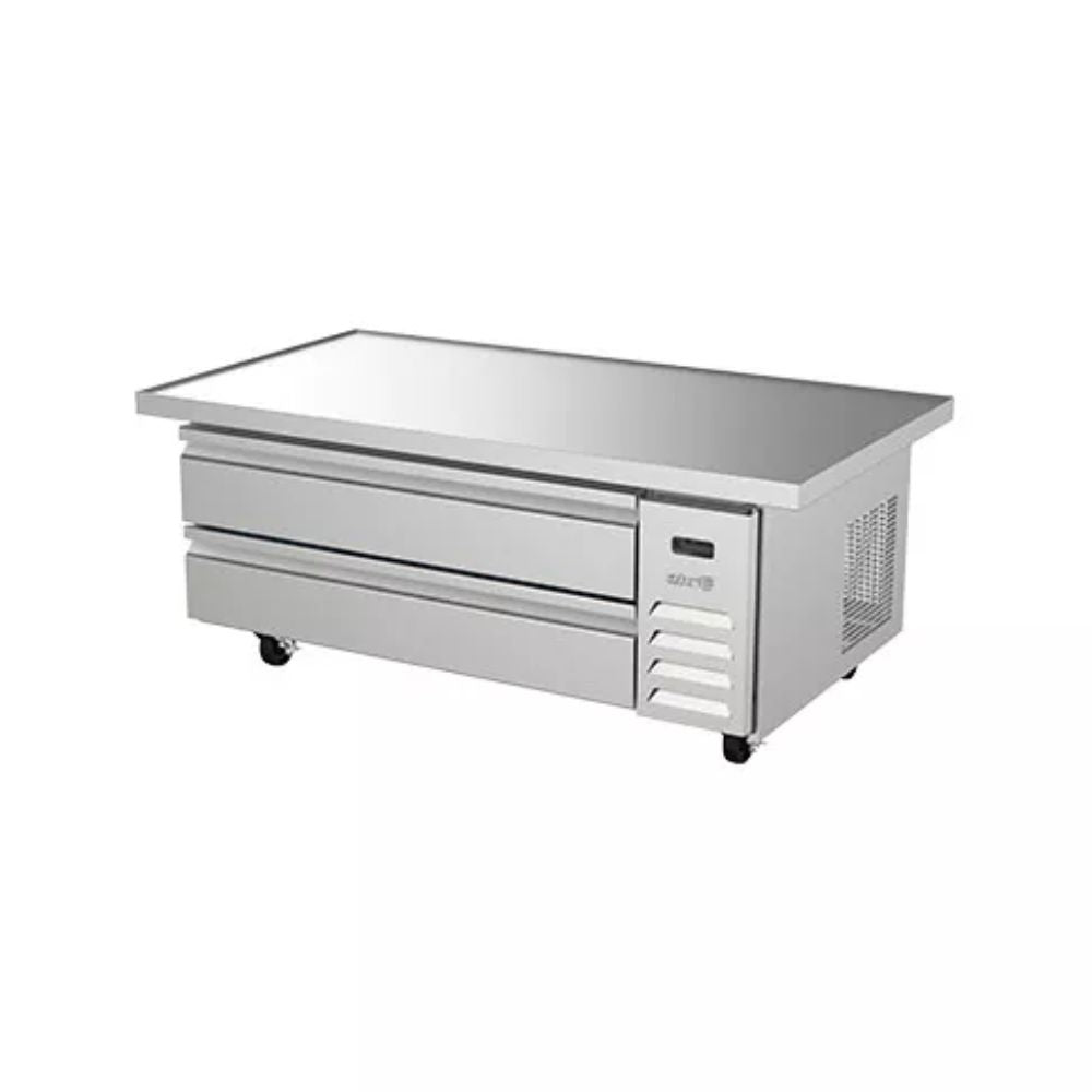 BASE ASBER ACBR-52/60 HC | Base Refrigerada | 2 Cajones | Control Electrónico Temperatura | Acero Inoxidable | Restaurante Buffet Cafetería | Restaurante Cocina Profesional Gourmet Hotel Servicio Banquetes Cafeteria Espacios Reducidos Pizzería Hot Dogs Ensaladas Fonda