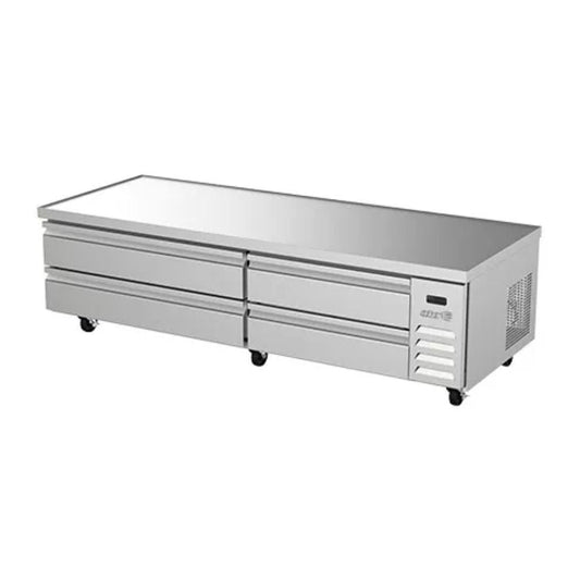 BASE REFRIGERADA ASBER ACBR-84 HC | Base Refrigerada | 4 Cajones | Control Electrónico Temperatura | Acero Inoxidable | Chef Cocina Profesional | Hotel Servicio Banquetes Catering Hosteleria Pasteleria Cocina Profesional Industria Gastronomica Equipo Refrigeración