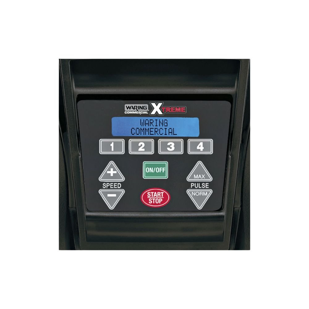 LICUADORA WARING MX1300XTX | Licuadora de Bar y Cocina | 4 Posiciones | Control Electrónico | Pantalla LCD Azul | Bar Cafeteria Cocina Industrial Restaurante Banquetes Bar Cafetería para Moler Triturar Licuar Puré Alimentos Bebidas Batidos Sopas Salsas Postres Aderezos Moler Especias Frutos Secos