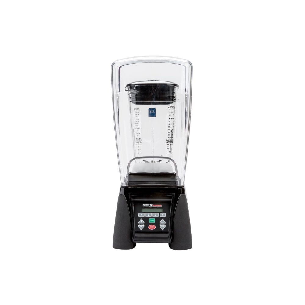 LICUADORA WARING MX1500XTX | Licuadora de Bar y Cocina | 4 Posiciones | Control Electrónico | Pantalla LCD Azul | Bar Cafeteria Cocina Industrial Restaurante Banquetes Bar Cafetería para Moler Triturar Licuar Puré Alimentos Bebidas Batidos Sopas Salsas Postres Aderezos Moler Especias Frutos Secos