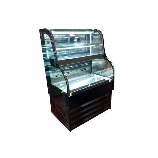 Masser RHNVCT 1000 FGAD Vitrina Dual Inferior Abierto Superior Cristal Curvo - Vitrinas Refrigeradas - Masser - KitchenMax Store