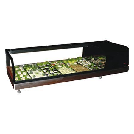 Masser RHNVSH 1500 Vitrina Refrigerada 6 Insertos Cristal Curvo - Vitrinas Refrigeradas - Masser - KitchenMax Store