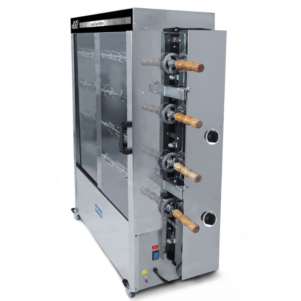 Metvisa MTA-ASER-40 Asador Pollos Rotativo Electrico para 20 Pollos Pollos Rotativo para Polleria Restaurante Banquetes Negocio Rostizado. KitchenMax.Store. Envíos seguros a todo México. Cotiza hoy mismo.