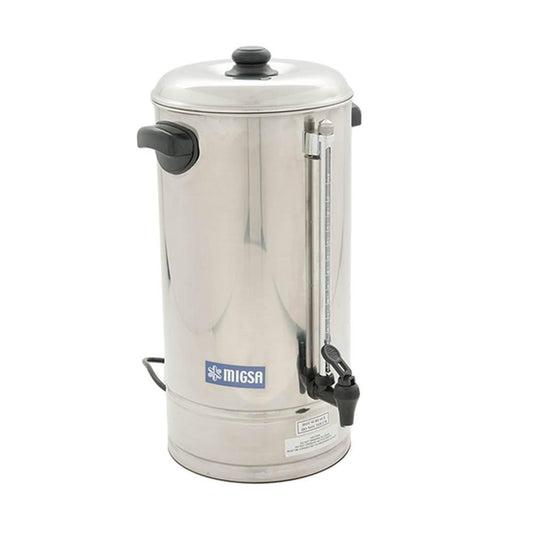 Migsa Cp-15 Cafetera Percoladora Secretarial 15 Litros 90 Tazas Restaurante Oficina Cafeteria Hotel Desayunador Fonda Negocio Alimentos Tienda Conveniencia Eventos.  KitchenMax.Store. Envíos seguros a todo México. Cotiza hoy mismo.