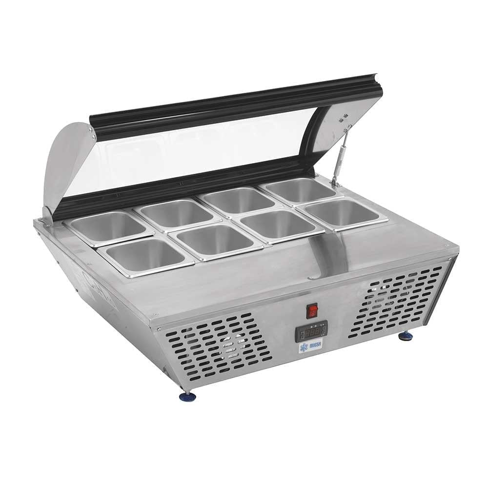 Migsa Rtw-67L Base Refrigerada 8 Insertos Restaurantes Bases Cocina Industrial Equipos Mesas Comedor Hotel Refrigeradas Comedor Banquetes Refrigerada.  KitchenMax.Store. Envíos seguros a todo México. Cotiza hoy mismo.