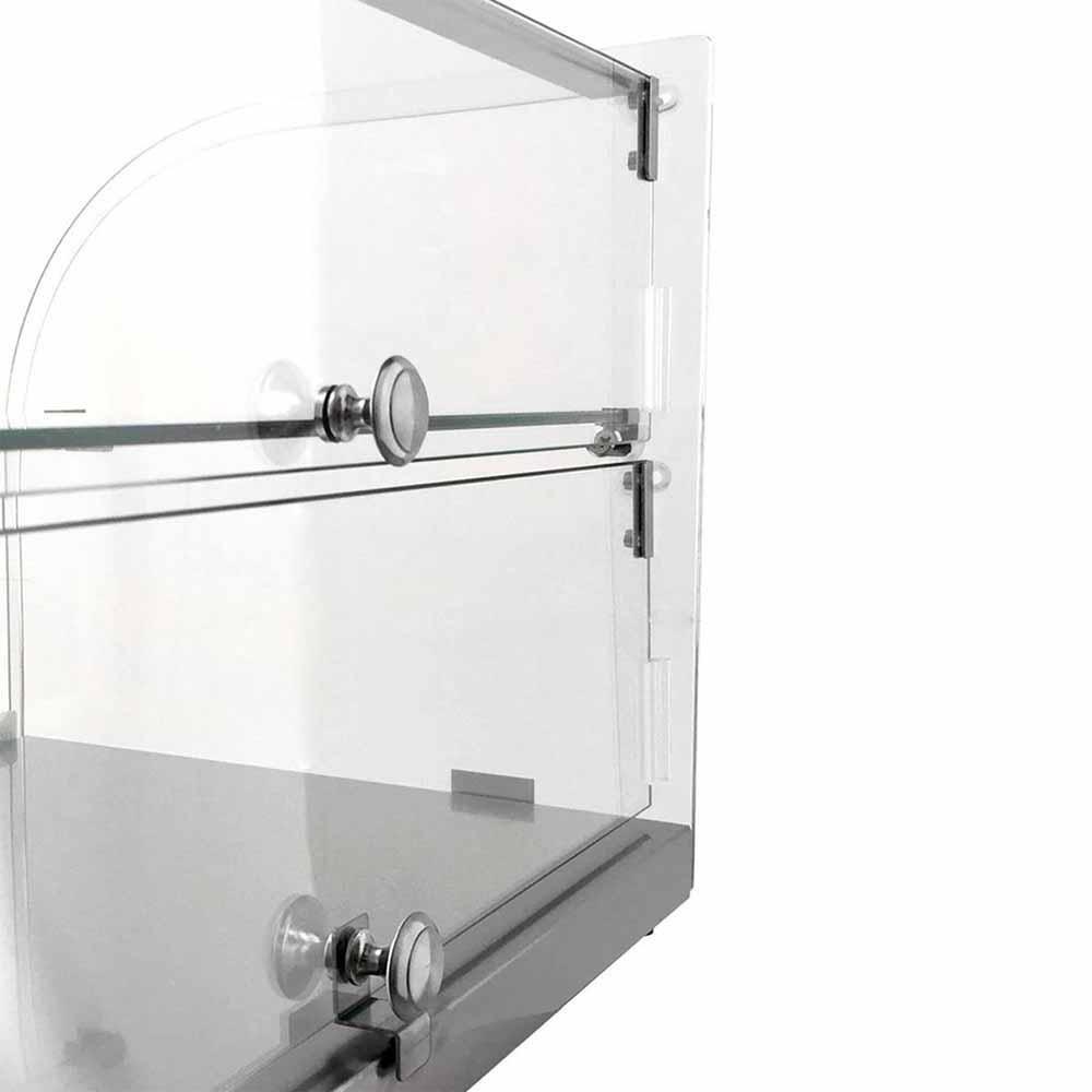 Migsa Rtz-50L Vitrina Exhibidora Neutra Cristal Recto. 55.4 cm. 50 Lts / 1.76 pies. - Vitrinas Neutras - Migsa - KitchenMax Store