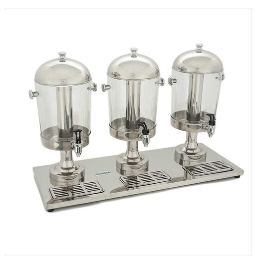 Migsa Zcf303B Despachador Jugos 3 Tanques 8 Litros c/u Restaurantes Bares Dispensador Distribuidor Repartidor Bebidas Bar Local Negocio Tienda de Convivencia.  KitchenMax.Store. Envíos seguros a todo México. Cotiza hoy mismo.