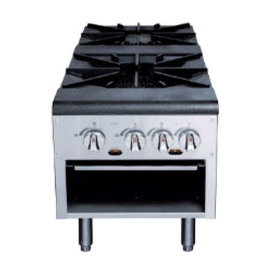 Migsa AZL-2-MG Estufon Comercial 2 Parrillas Gas Cocinas Fondas Restaurantes Cenadurias Comedores Industriales Preparación de Alimentos Coccion.  KitchenMax.Store. Envíos seguros a todo México. Cotiza hoy mismo.