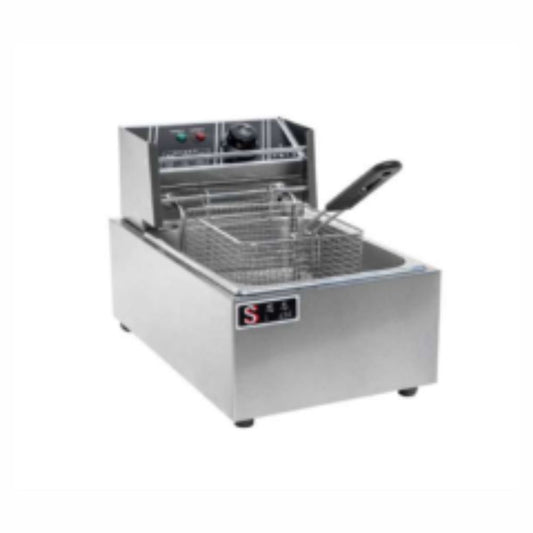 Migsa MFE-6 Freidora Electrica Mesa 1 Canastilla Restaurante Cocina Económica Freír Alimentos Freidores Alitas Papas A la Francesa Salchipulpos Pollo.  KitchenMax.Store. Envíos seguros a todo México. Cotiza hoy mismo.