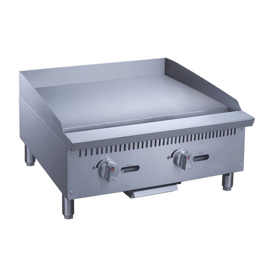 Migsa MGRG-24-MG Plancha Comercial Frente 61 cm Gas 2 Controles Acero Inoxidable -  - Migsa - KitchenMax Store