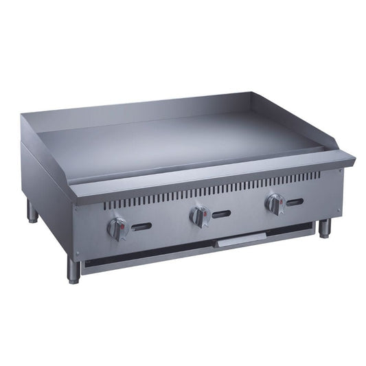 Migsa MGRG-36-MG Plancha Comercial Gas Frente 92 cm Carne Pollo Tacos Hamburguesas Hot Dog Tacos Barbacoa Tacos Dorados Tortas Panini Restaurante Comedor Cocina Industriales Negocio Fonda.  KitchenMax.Store. Envíos seguros a todo México. Cotiza hoy mismo.
