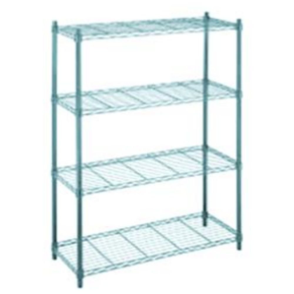 Migsa YG–2448WR4 Anaquel Alambron para Cocina Industrial Turquesa Restaurantes Cocina Panaderias Banquetes Comedores Alimentos Industriales Conservar Guardar Empilar Organizar. 