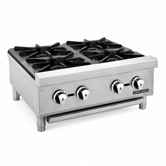 Drago CG-40 Parrilla 4 Quemadores Frente 62 cm Gas Acero Inoxidable -  - Drago - KitchenMax Store