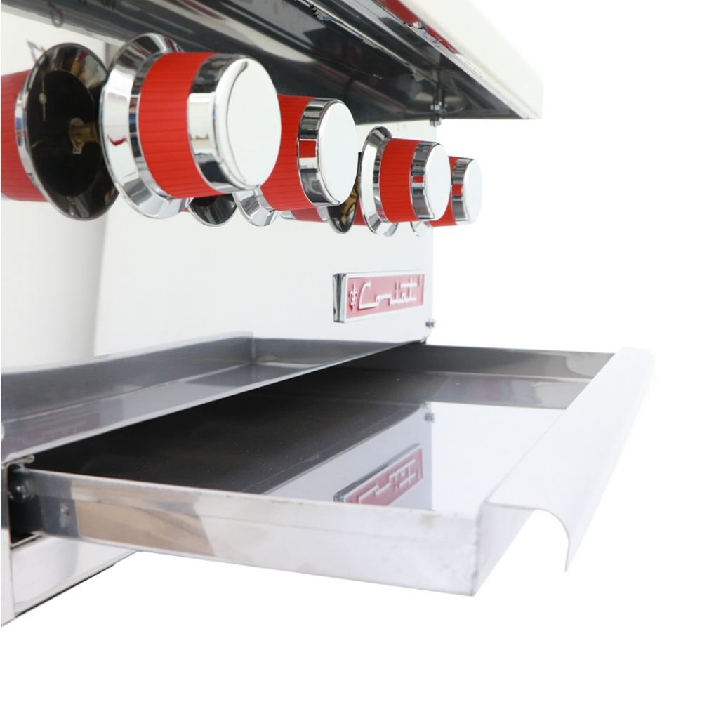 PARRILLA CORIAT PCV-4 DE MESA MASTER | Parrilla | 4 Quemadores | 2 Parrillas en Hierro Fundido | Sobre Cubierta Semi-sellada | Gas | Comisariatos Comida corrida Funerarias Hotelería Cafetería Hospitales Comedores Industriales