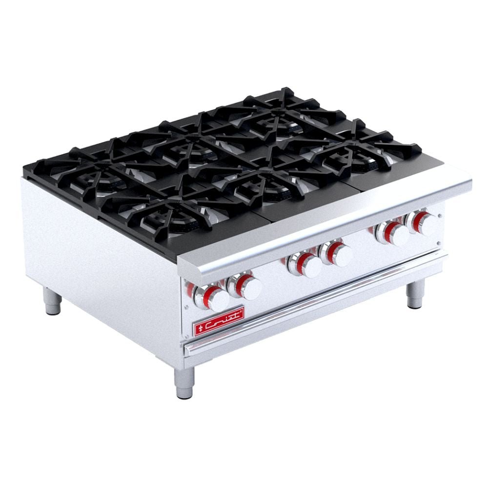 PARRILLA CORIAT PCV-6 MASTER | Parrilla 6 Quemadores | 3 Parrillas Hierro Fundido | Sobre Cubierta Semi-sellada | Gas | Lámina Acero Aluminizado. | Parrilla Quemadores Estufa Respaldo Empotrar Charola Residuos Hotel Comida Alimentos Cocción Base Heavy Duty Acero inoxidable Hotel Restaurante Cenaduria Indsutrial Uso Rudo Master Cocina