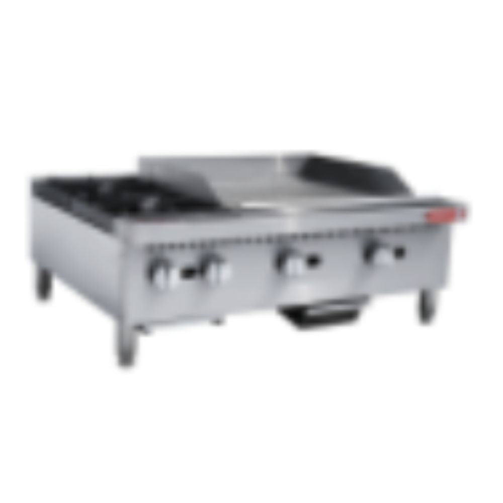 PLANCHA Y PARRILLA TORREY MIX PLPA-2Q | Plancha y Parrilla para Cocina Industrial | Gas | Acero Inoxidable | Restaurante Hotel Bistro Comedor Cocinas Fondas Restaurantes Cenadurias Comedores Industriales Preparación de Alimentos Coccion