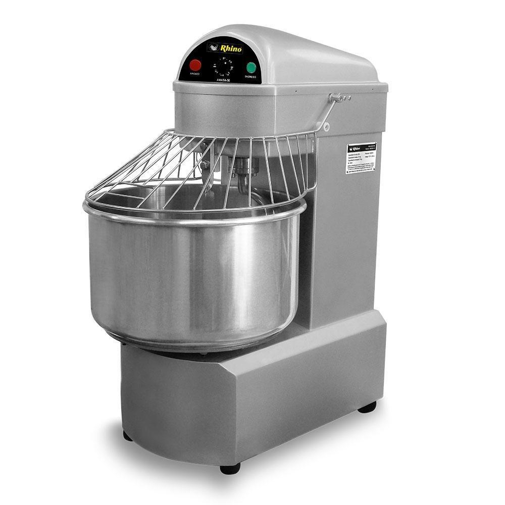 Rhino AMASA-50 Amasadora 50 Litros 3,000 W 220 V Restaurantes Cocina Panaderias Banquetes Comedores Hornear Industriales Pan Panificadora. Ideal para amasar harina, mezcla para pan, postres, hornear, cocinar, para banquetes, industriales, para cocinas industriales, comedores, comedores industriales, hornear, para negocio, panadería, repostería, etc. KitchenMax.Store. Envíos seguros a todo México. Cotiza hoy mismo.