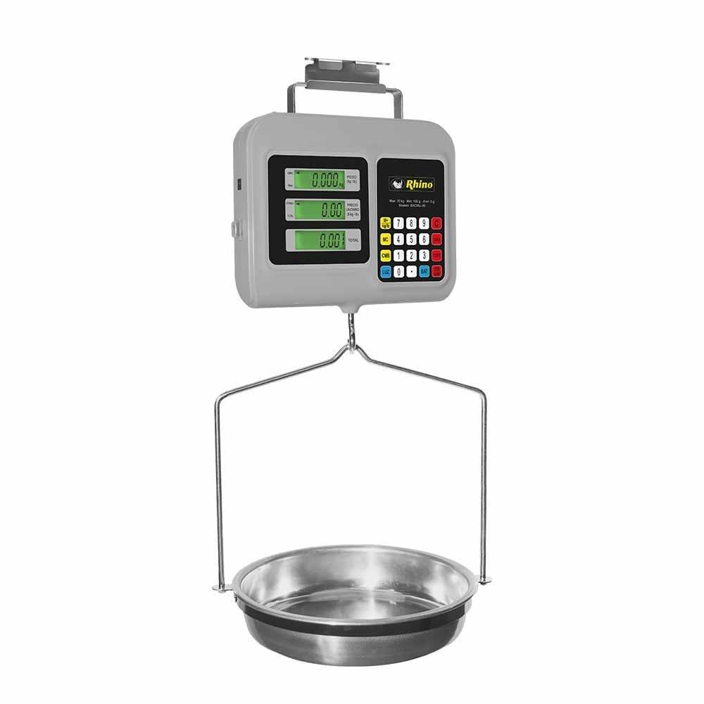 Rhino BACMU-30 Bascula Colgante 30 kg Pescaderia Verduleria Recauderia Frutas y verdudas Tienda de abarrotes Miscelaneas carniceria cremeria tianguis Rhino - KitchenMax Store