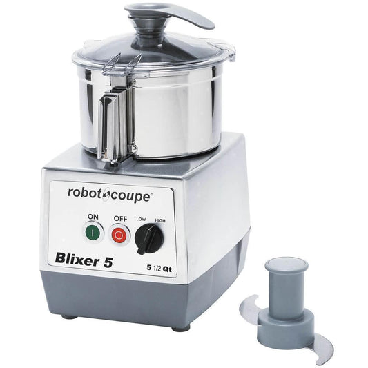 Robot Coupe BLIXER 5 Procesador  Alimentos  5.5 Qt. Dos velocidades Tazón Acero Inoxidable - Procesadores Alimentos / Ralladores / Cortadores - Robot Coupe - KitchenMax Store
