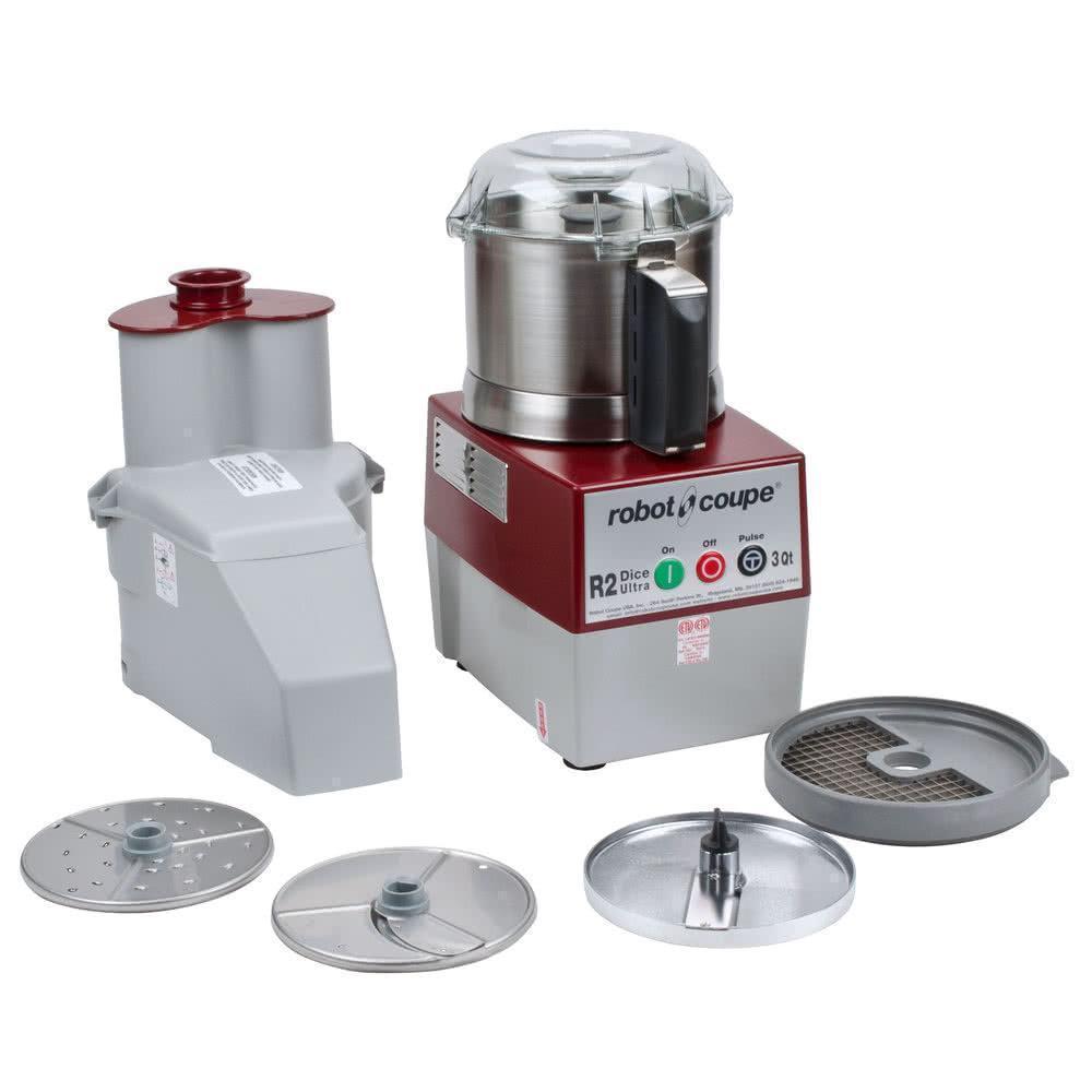 Robot Coupe R2DICE ULTRA Procesador  Alimentos 3 Qt. Alimentación Continua 2 HP 120v - Procesadores Alimentos / Ralladores / Cortadores - Robot Coupe - KitchenMax Store