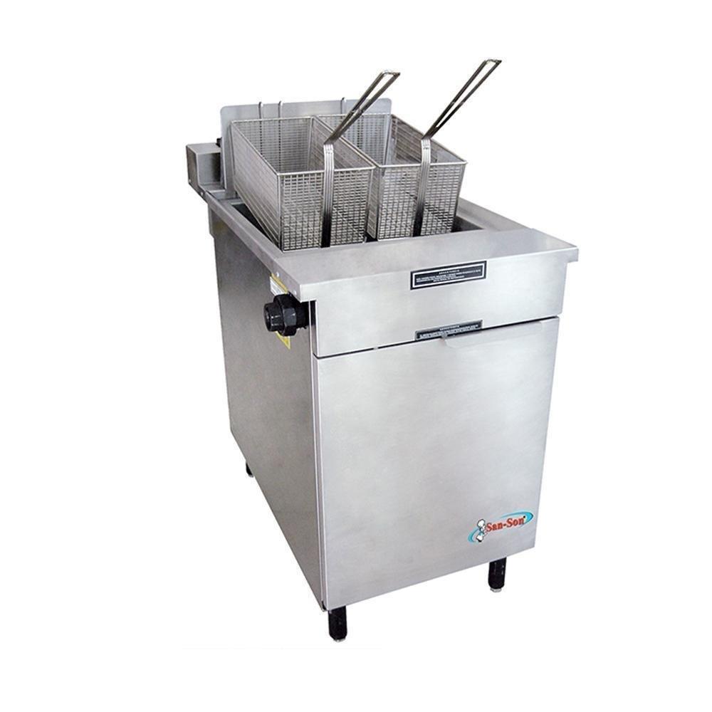 San-Son SANSON ZF-70 Freidor Profesional 5 Quemadores Cuerpo Acero Inoxidable 2 Canastillas - Freidores - San Son - KitchenMax Store
