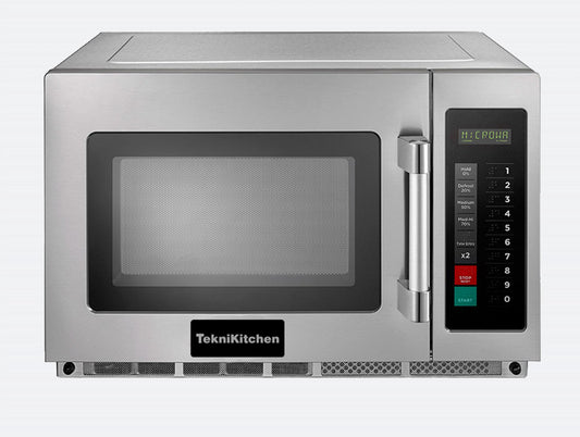 HORNO MICROONDAS TEKNIKITCHEN TKH12TC | Horno Microondas | 1.2 Pies Cúbicos | Acero Inoxidable | Cocina Industrial Restaurante Hotel Cocina Hogar Negocio Calentar Puesto Oficina Calentar Rapido Alimentos