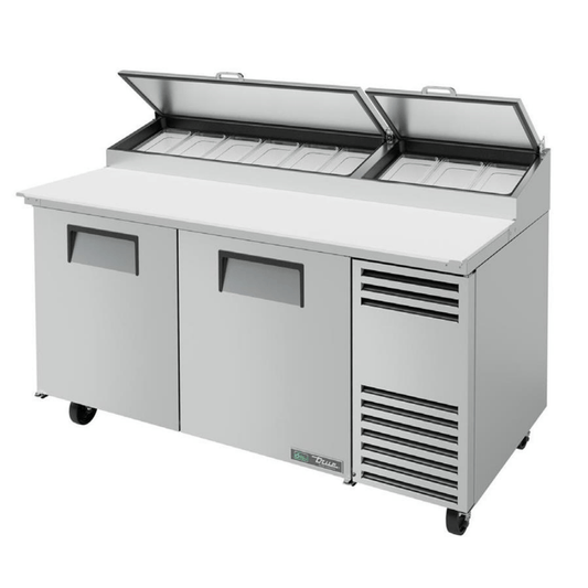 TRUE TPP-AT-67-HC Mesa Preparacion 2 Puertas Solidas Gris -  - True - KitchenMax Store
