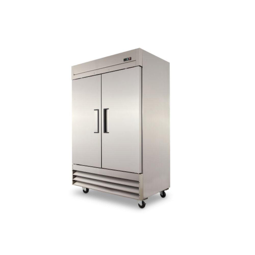 Torrey CVSA-47UI Congelador Reach-In Vertical 2 Puertas Solidas 6 Parrillas Acero Inoxidable - Congeladores Verticales - Torrey - KitchenMax Store