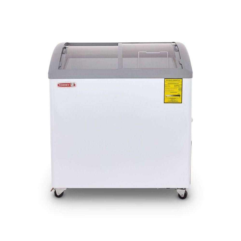 Torrey Chc-80CR CCCHC080006 Congelador Horizontal 2 Puertas Corredizas Cristal Curvo Cuerpo Esmaltado - Congeladores - Torrey - KitchenMax Store