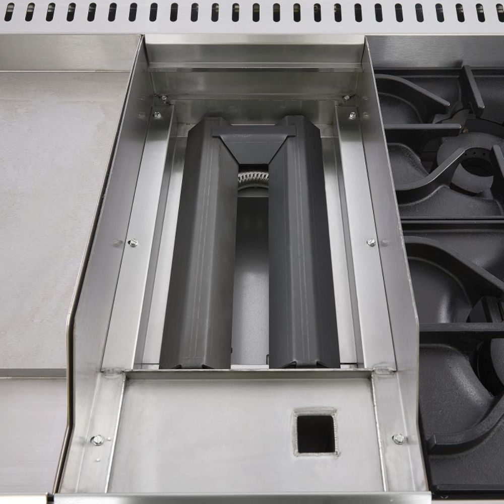 Torrey EST-MA6G CQESTMA6025 Estufa Maestra 4 Quemadores 1 Asador 1 Freidor 1 Gratinador 1 Horno 1 Plancha Acero Inoxidable -  - Torrey - KitchenMax Store