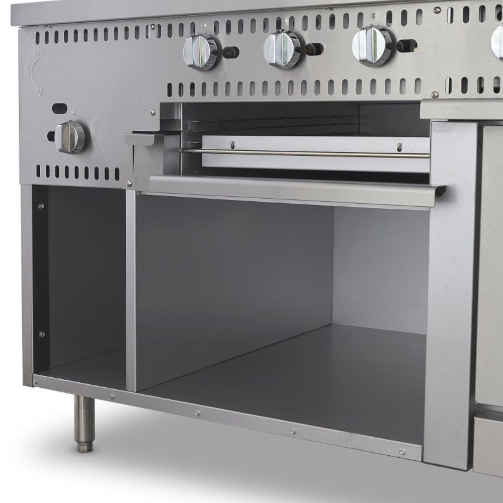 Torrey EST-MA6G CQESTMA6025 Estufa Maestra 4 Quemadores 1 Asador 1 Freidor 1 Gratinador 1 Horno 1 Plancha Acero Inoxidable -  - Torrey - KitchenMax Store