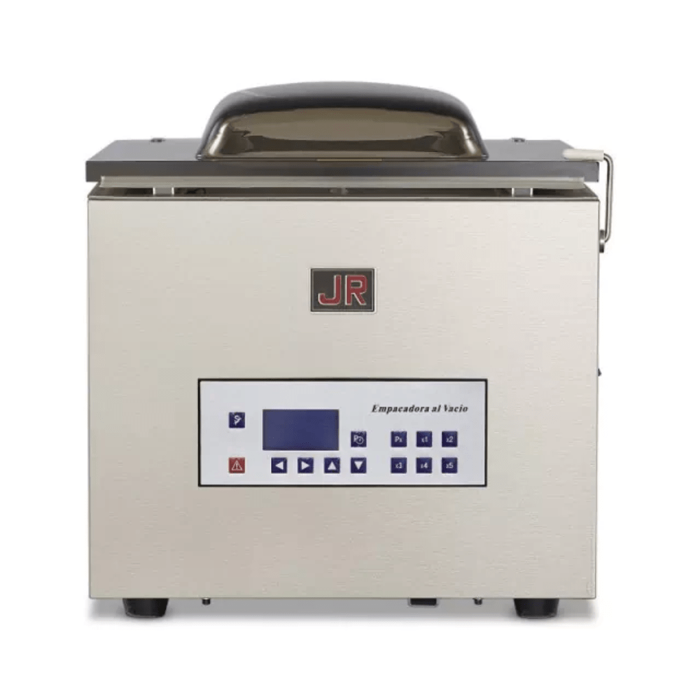 Torrey EVB-20 Empacadora al Vacio 20 Metros Cubicos para Tiendas Supermercado Restaurantes Carnicerias Panaderias Hoteles Resorts Alimentos Congelados Servicios Catering Delicatessen Ingredientes Frescos Carnes Aves Pescado Quesos Cereales Frutos Secos Embutidos Industria Alimentaria. KitchenMax.Store. Envíos seguros a todo México. Cotiza hoy mismo.