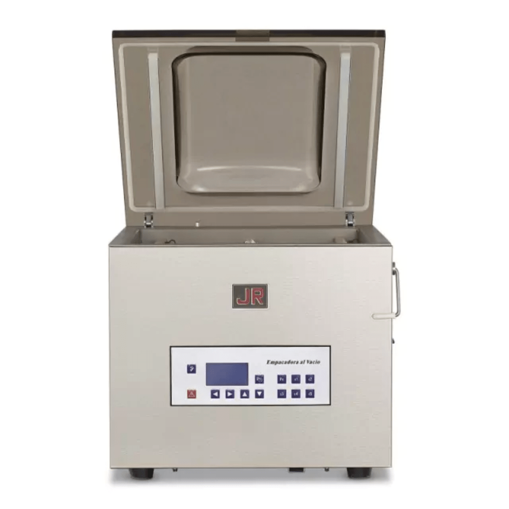 Torrey EVB-20 Empacadora al Vacio 20 Metros Cubicos para Tiendas Supermercado Restaurantes Carnicerias Panaderias Hoteles Resorts Alimentos Congelados Servicios Catering Delicatessen Ingredientes Frescos Carnes Aves Pescado Quesos Cereales Frutos Secos Embutidos Industria Alimentaria. KitchenMax.Store. Envíos seguros a todo México. Cotiza hoy mismo.