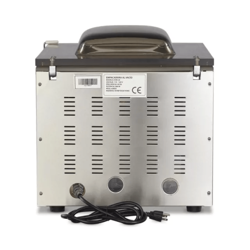 Torrey EVB-20 Empacadora al Vacio 20 Metros Cubicos para Tiendas Supermercado Restaurantes Carnicerias Panaderias Hoteles Resorts Alimentos Congelados Servicios Catering Delicatessen Ingredientes Frescos Carnes Aves Pescado Quesos Cereales Frutos Secos Embutidos Industria Alimentaria. KitchenMax.Store. Envíos seguros a todo México. Cotiza hoy mismo.
