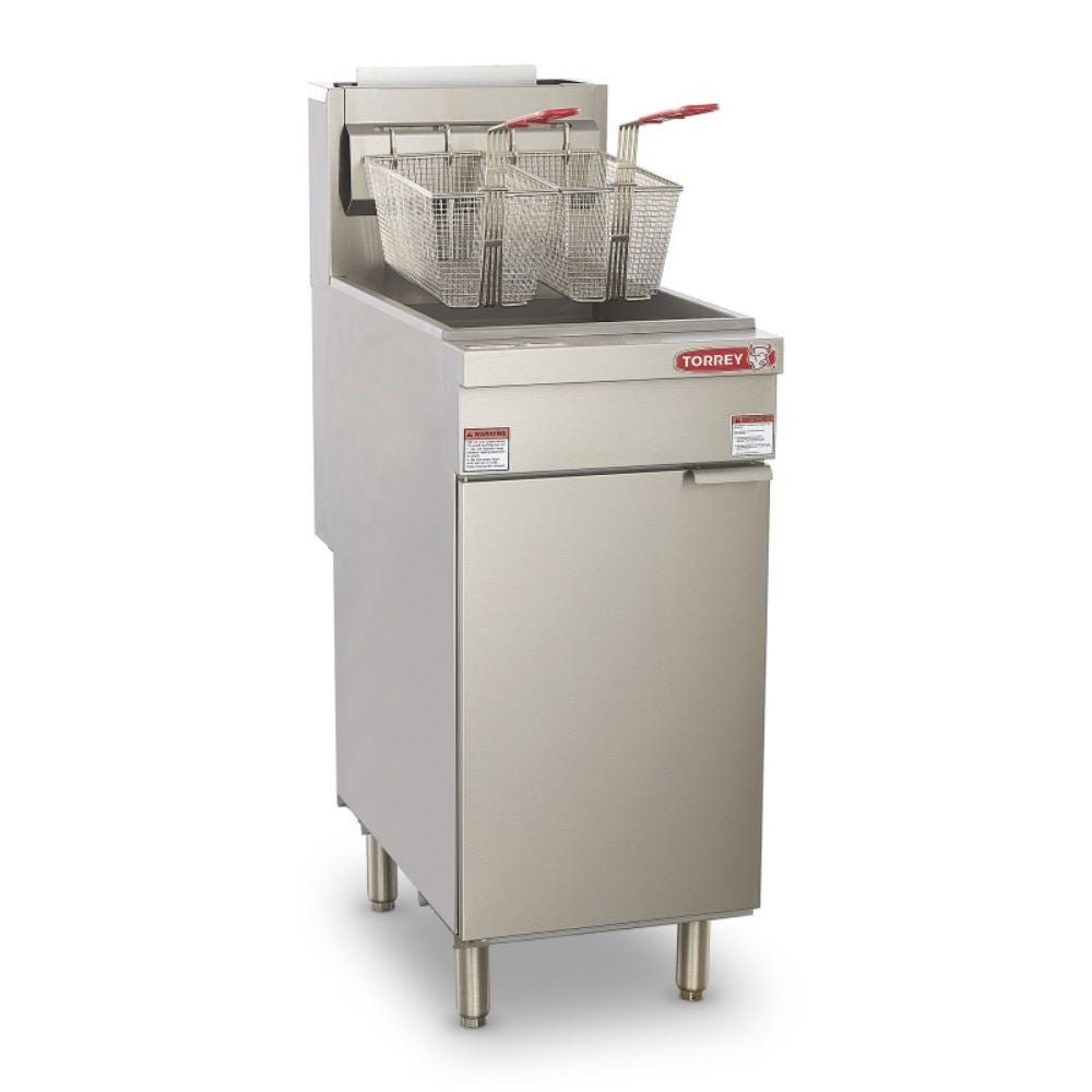 Torrey FRT-15G CQFRG015028 Freidora Gas 2 Canastillas 15 Litros Acero Inoxidable -  - Torrey - KitchenMax Store