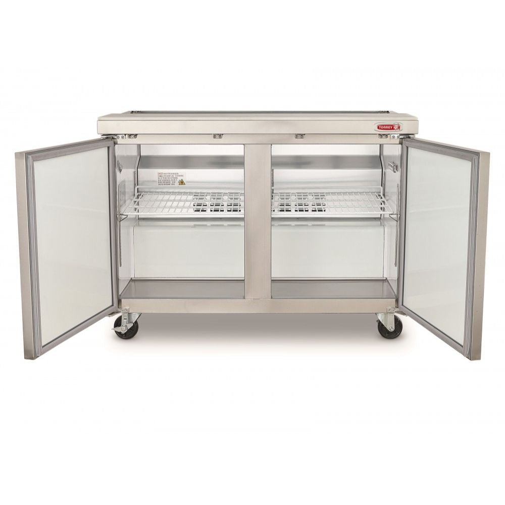 Torrey MFB-48 Mesa Fria Bajo Barra 2 Puertas 2 Parrillas Acero Inoxidable -  - Torrey - KitchenMax Store