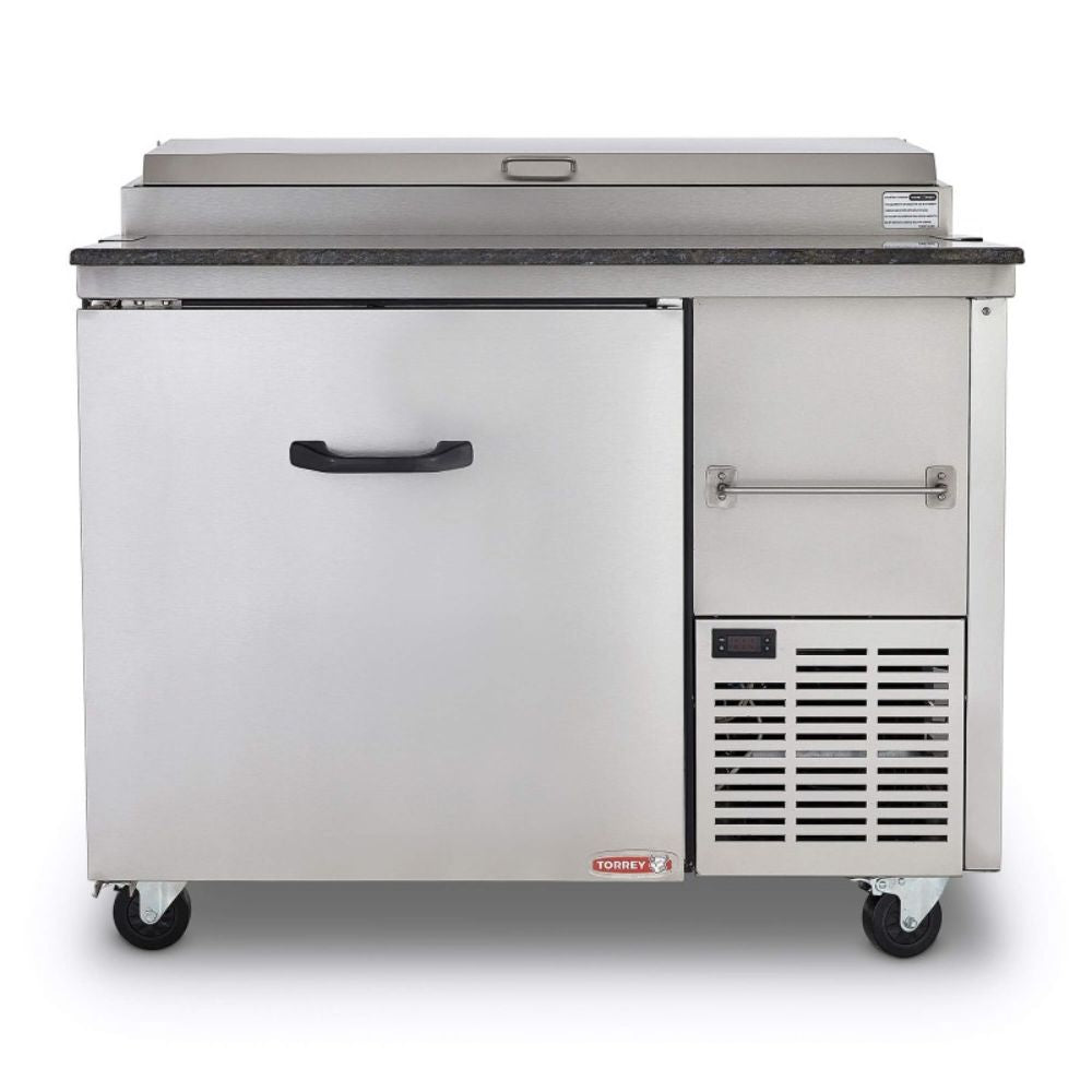 Torrey PTP01 PTMF-0009 Mesa Refrigerada Pizza 1 Puerta 6 Insertos 113 cm - Refrigerada Pizza - Torrey - KitchenMax Store
