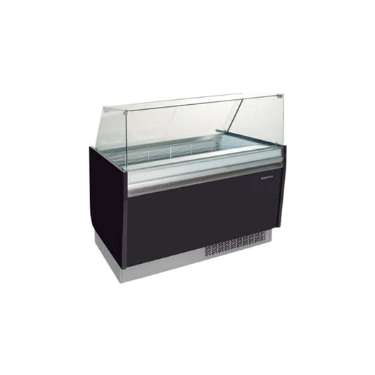 VITRINA INFRICO VBZ15S | Vitrina para Helados 61" | 9.3 Pies Cubicos | Acero Inoxidable | Heladería Pastelería Paletería Supermercado Tienda Abarrotes Tienda de Conveniencia Almacenar Congelar Paletas Helado Nieve Paleteria