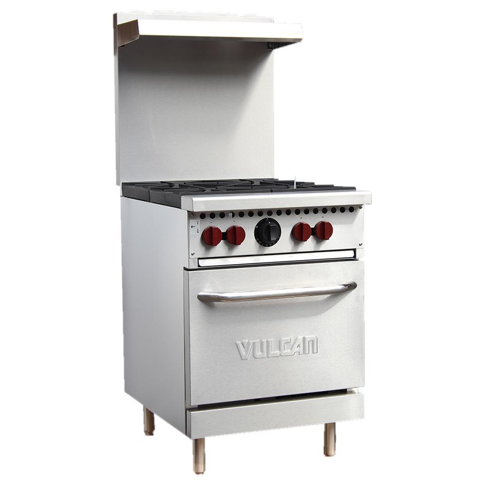Vulcan by Hobart SX24-4BP Estufa 4 Quemadores con Horno Gas - Estufa - Vulcan - KitchenMax Store