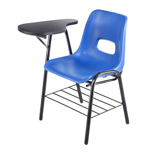 PUPITRE NOGAL BEAT PL - 11 | Pupitre Escolar | Estructur Tubular Redondo | Respaldo Asiento Polipropileno | Regatones | Canastilla | Paleta Melamina | Interior - PL - 11 - ALBAR - NOGAL BEAT - Sillas
