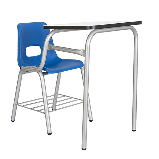 PUPITRE NOGAL BEAT PL - 825 | Pupitre Escolar Mini | Estructura Tubular | Asiento Respaldo Polipropileno | Regatones Polietileno | Paleta | Canastilla | Interior - PL - 825 - ALBAR - NOGAL BEAT - Sillas